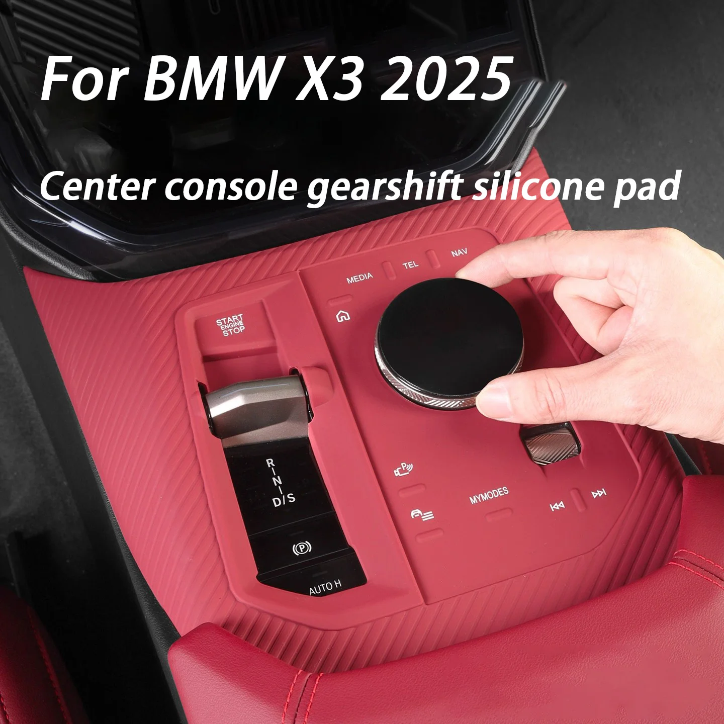 

Car Interior Customization Central Control Silicone Coaster Gear Shift Protector Panel For BMW X3 2025 Accessories