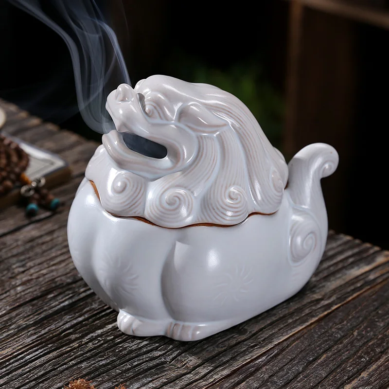 Smoke Diffuser Incense Burner Stick Backflow Ceramic Outdoor Incense Burner Creative Table Incensario Home Fragrance FY40XP