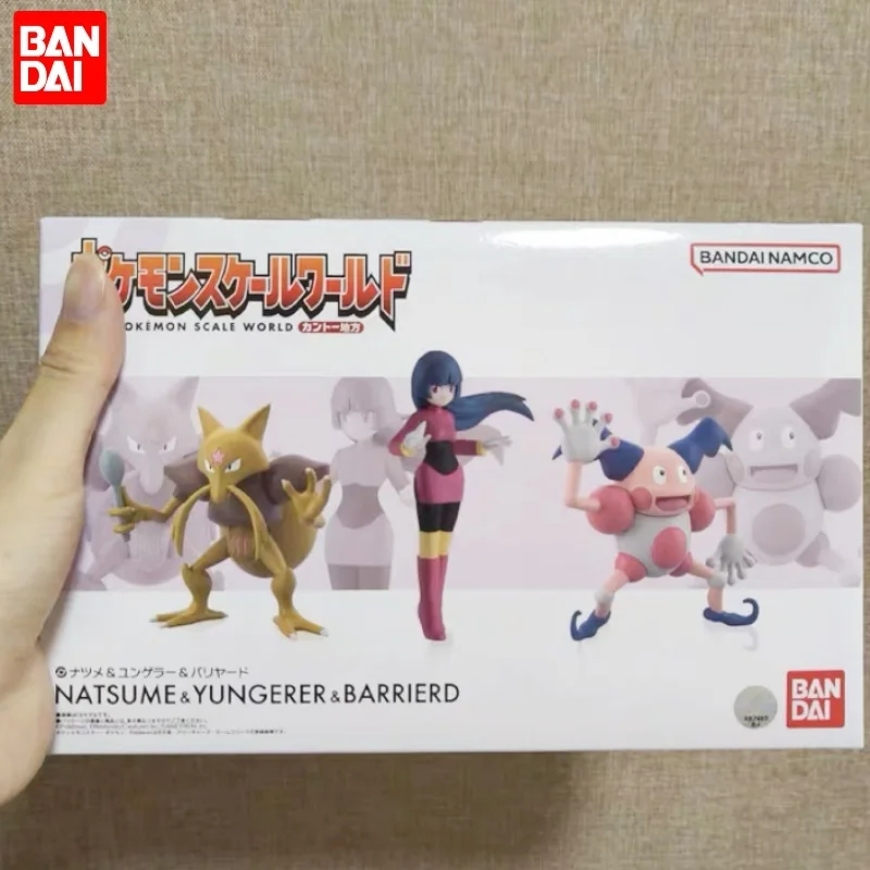 100% Original Bandai Pokemon Scale World Sabrina Kadabra Mr. Mime Natsume Yungerer Barrierd Figures Anime Model Toys Gifts