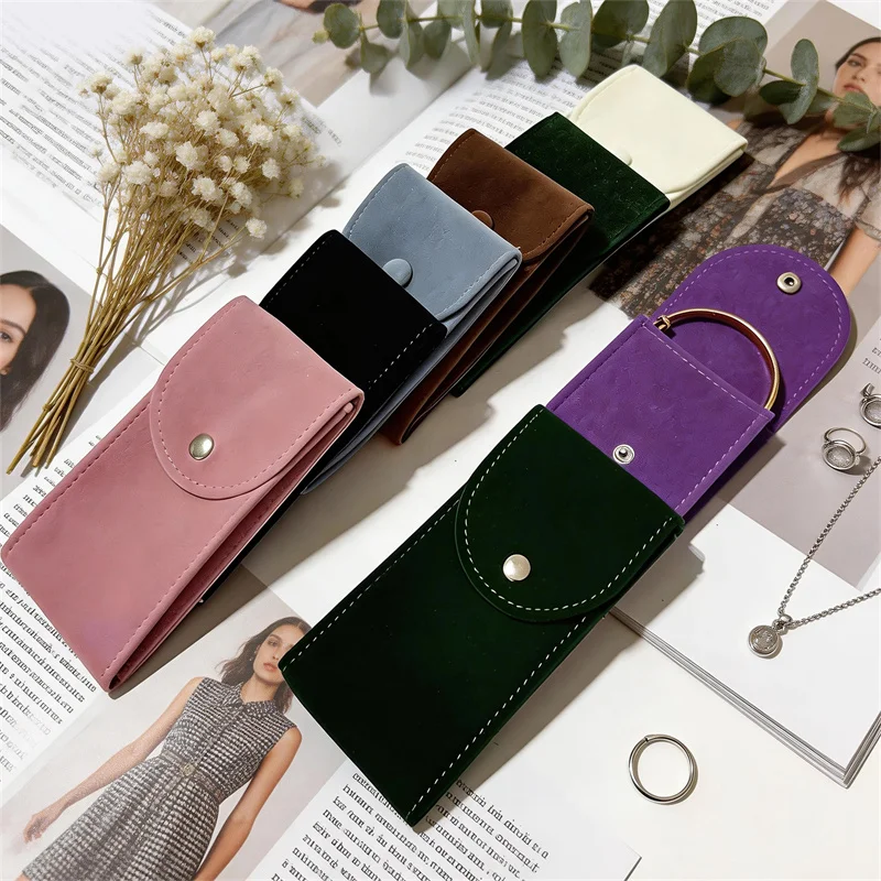 High-End Material Jewelry Button Storage Bag Available Various Colors Suitable Storing Ring Necklace Pendant Bracelet Earring