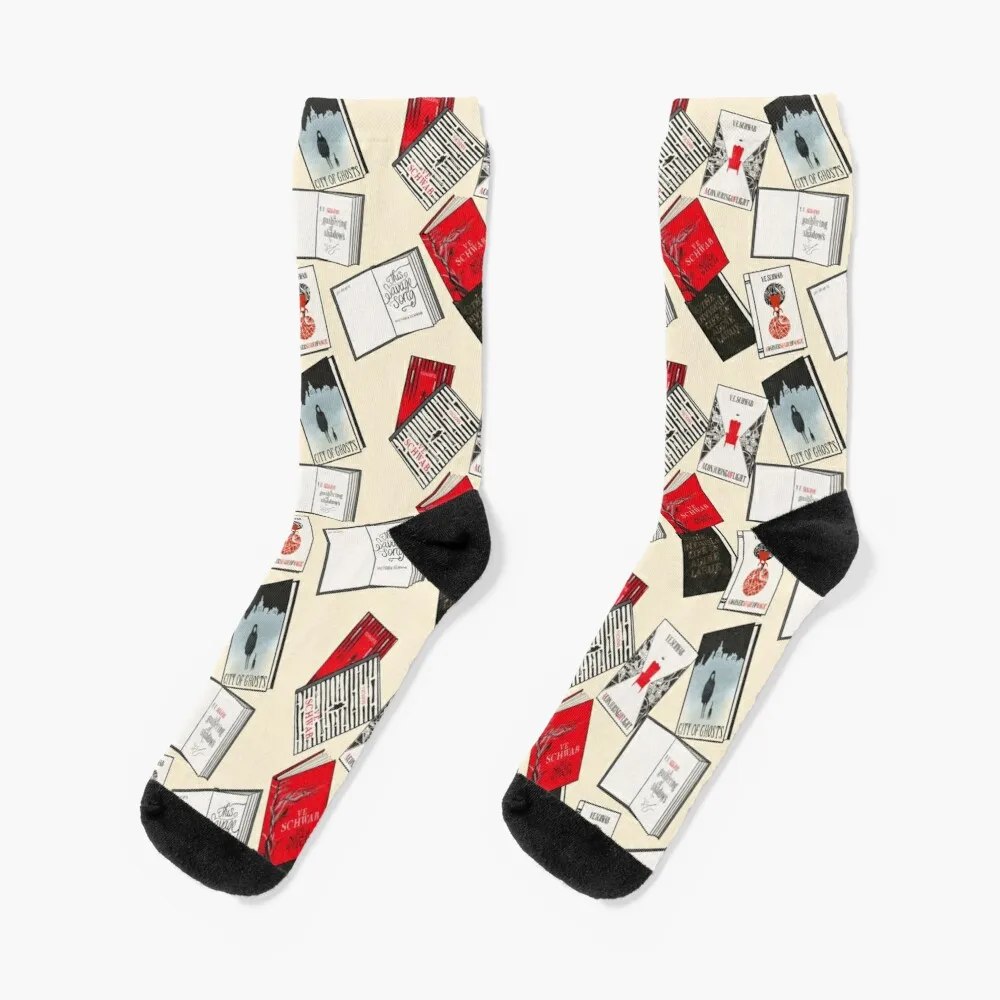 

Victoria Schwab Book collection Graphic PrintSocks Men'S Winter Socks