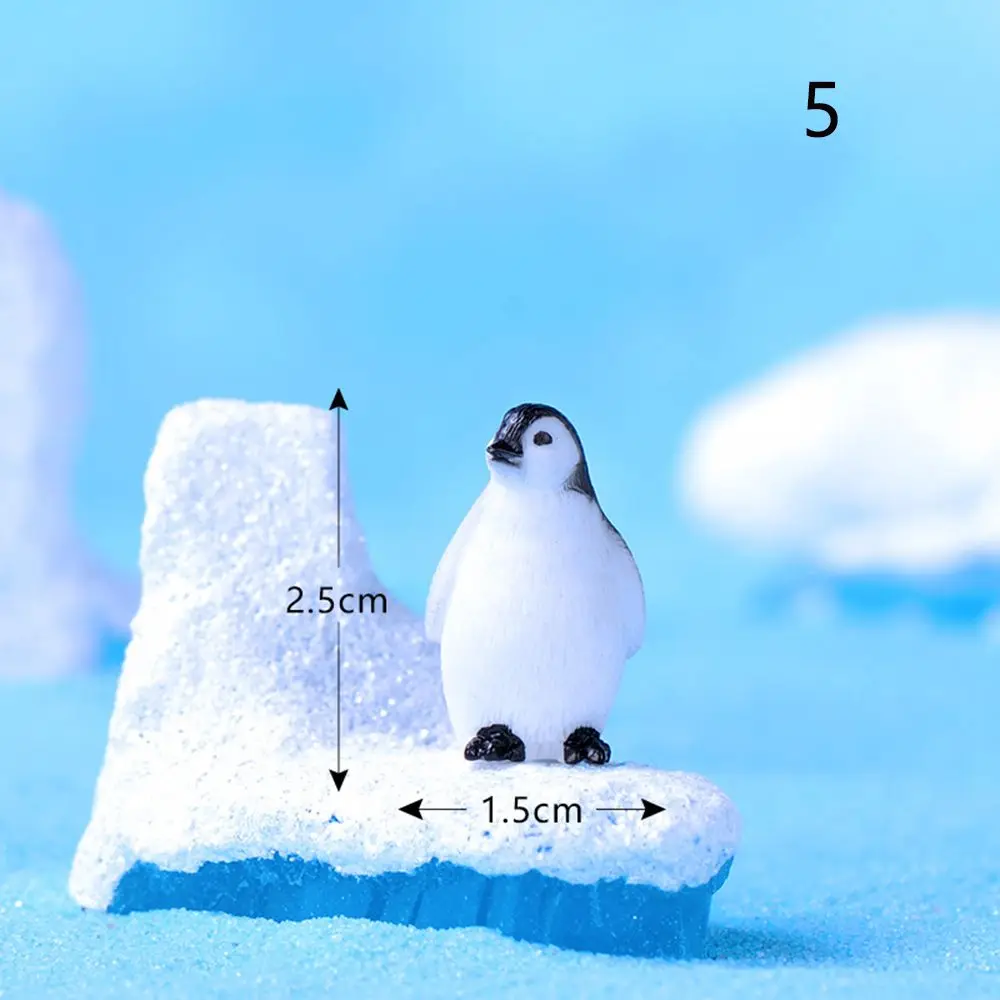 Gardening Decorations Miniature Model Mini Animal Statue Resin Ornaments Figurine Micro Iceberg Series Handcraft