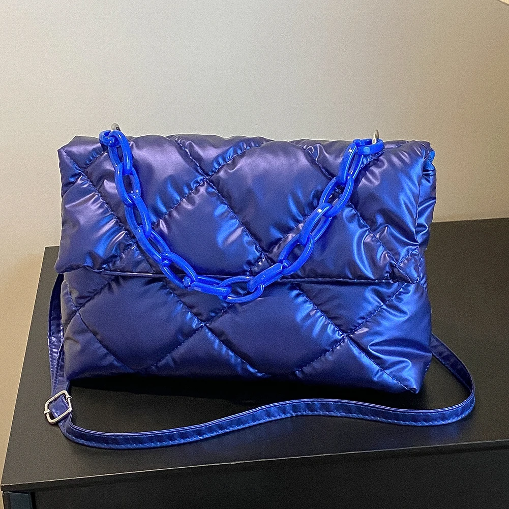 

Женская сумка, роскошный дизайнерский нейлоновый клатч, модная сумка через плечо с цепочкой, простая женская пригородная сумка для офисных путешествий