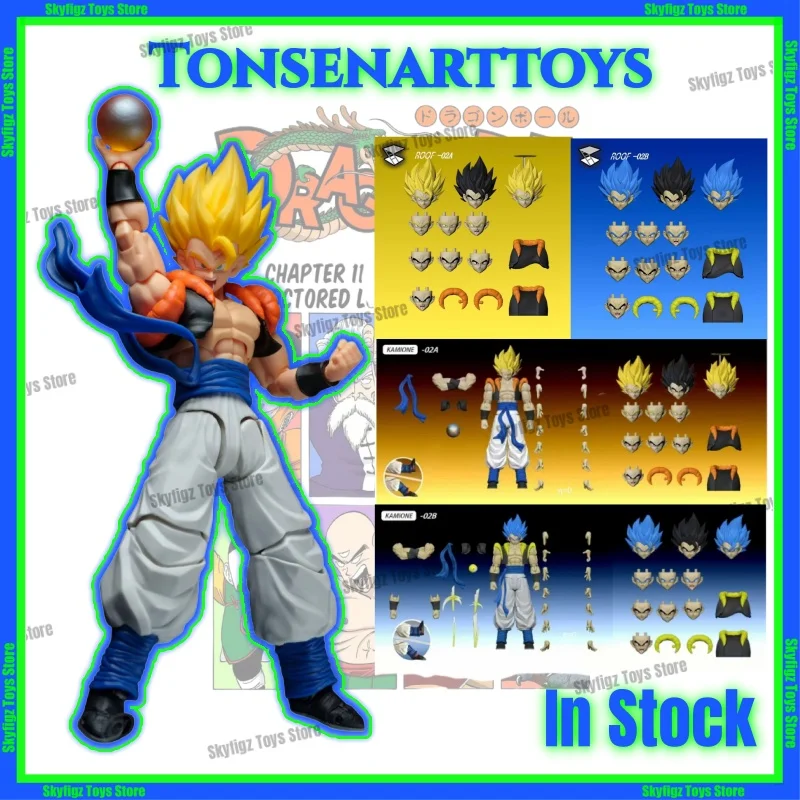

In Stock KAMIONE Tonsenarttoys Dragon Ball Z SHF Super Saiyan Blue Son Goku Vegeta Gogeta Action Figures Models Kids Toys Gifts