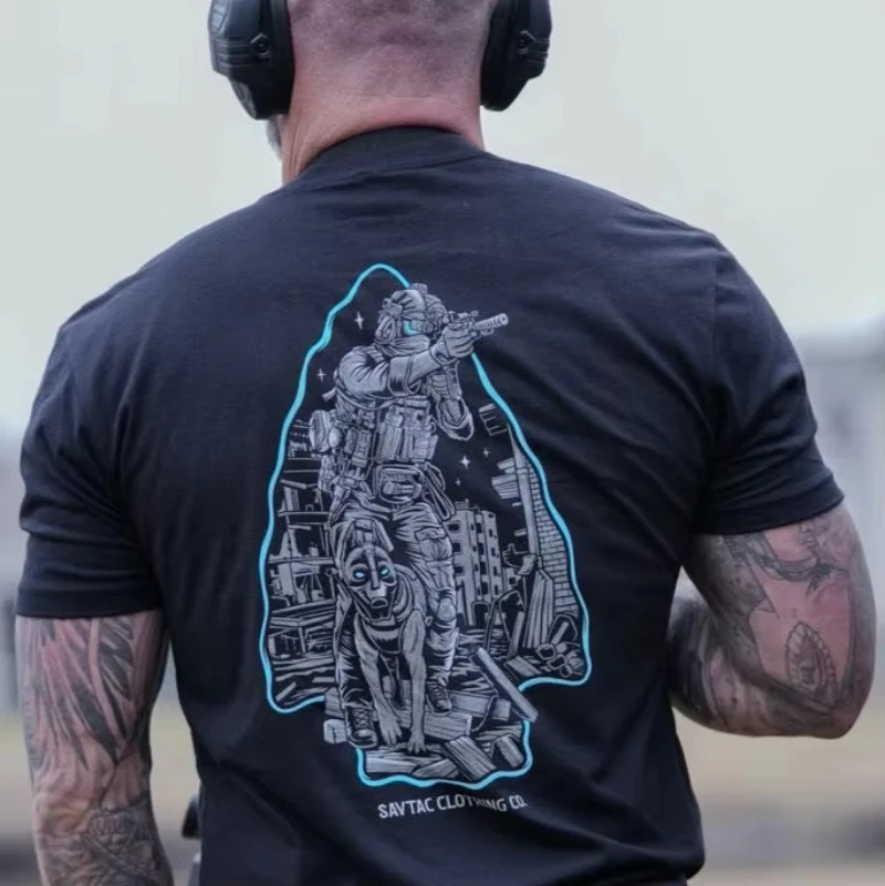 Camiseta táctica Savage Tacticians Grim Reaper para hombre, camiseta informal de algodón de manga corta, camiseta con gráfico de operador militar