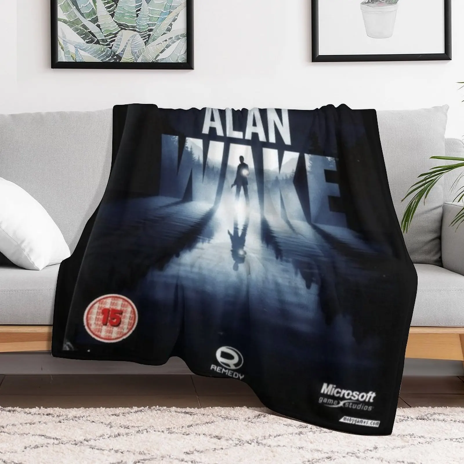 Alan wake Throw Blanket