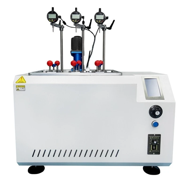 Three-station thermal deformation point tester Multi-station plastic rubber thermal deformation temperature tester