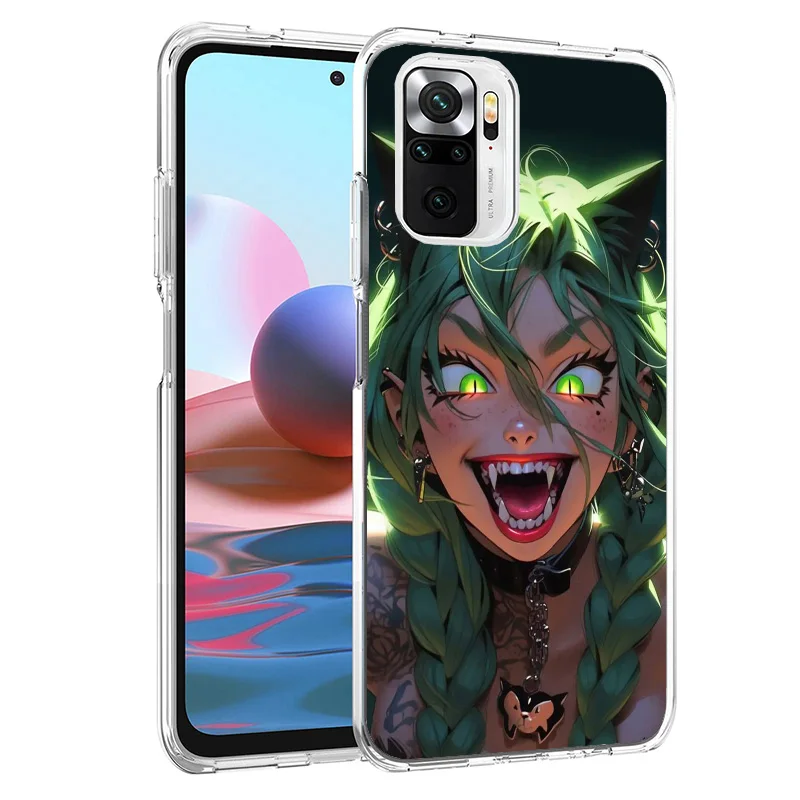 Crazy Gothic Japan Anime Girls Phone Case For Xiaomi Redmi 12 12C 10 10C 9 9C 9A 9T Prime 8A 8 7A 7 6A 6 Pro K40 K20 S2 Art Gift