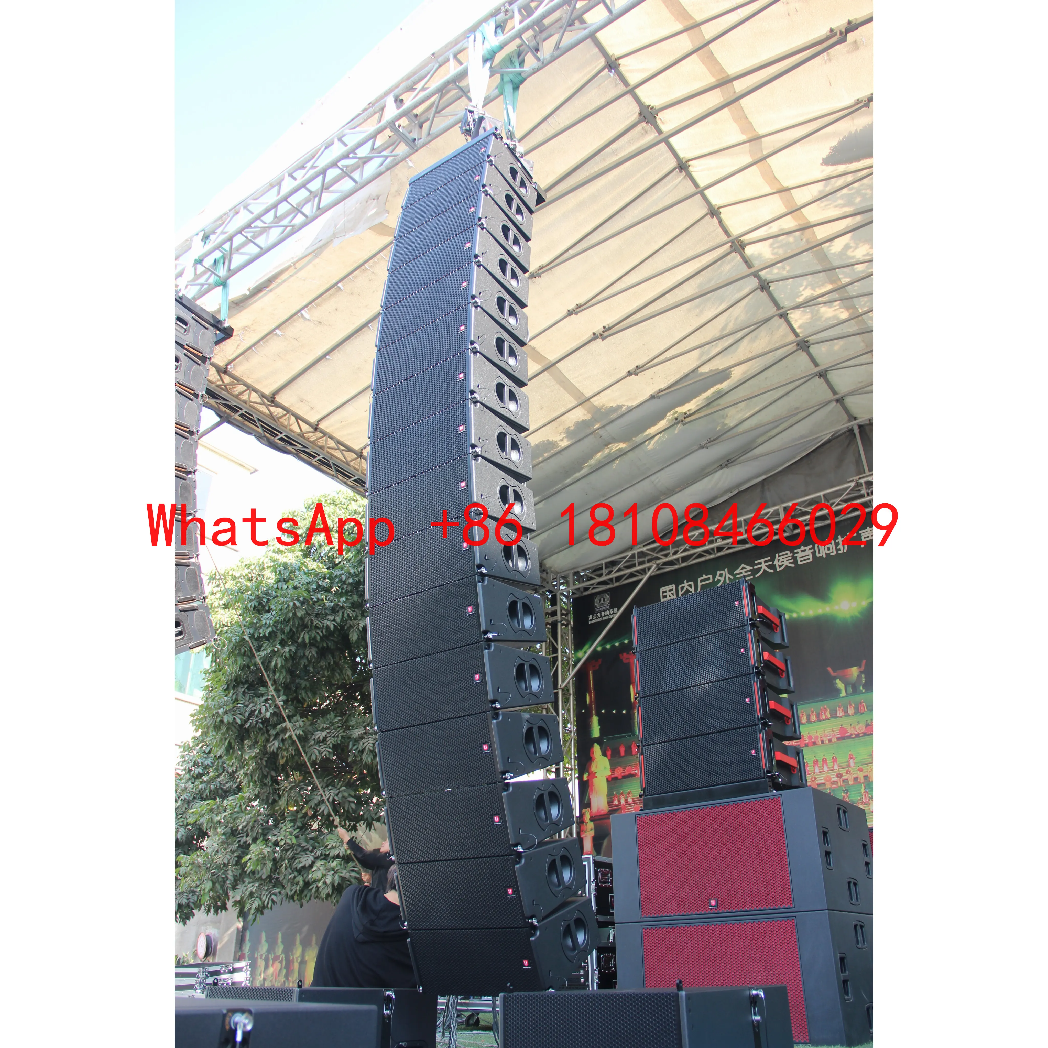 MAX 6 Double 6.5 Inch 2 Way  Line Array Passive Speaker Outdoor Stage Live Show Band Speakers Audio System Sound Professional
