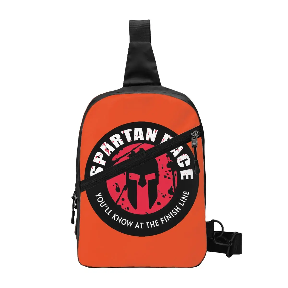 Spartan Race Sparta Spirit Sling Chest Crossbody Bag Men Cool Shoulder Backpack for Camping Biking