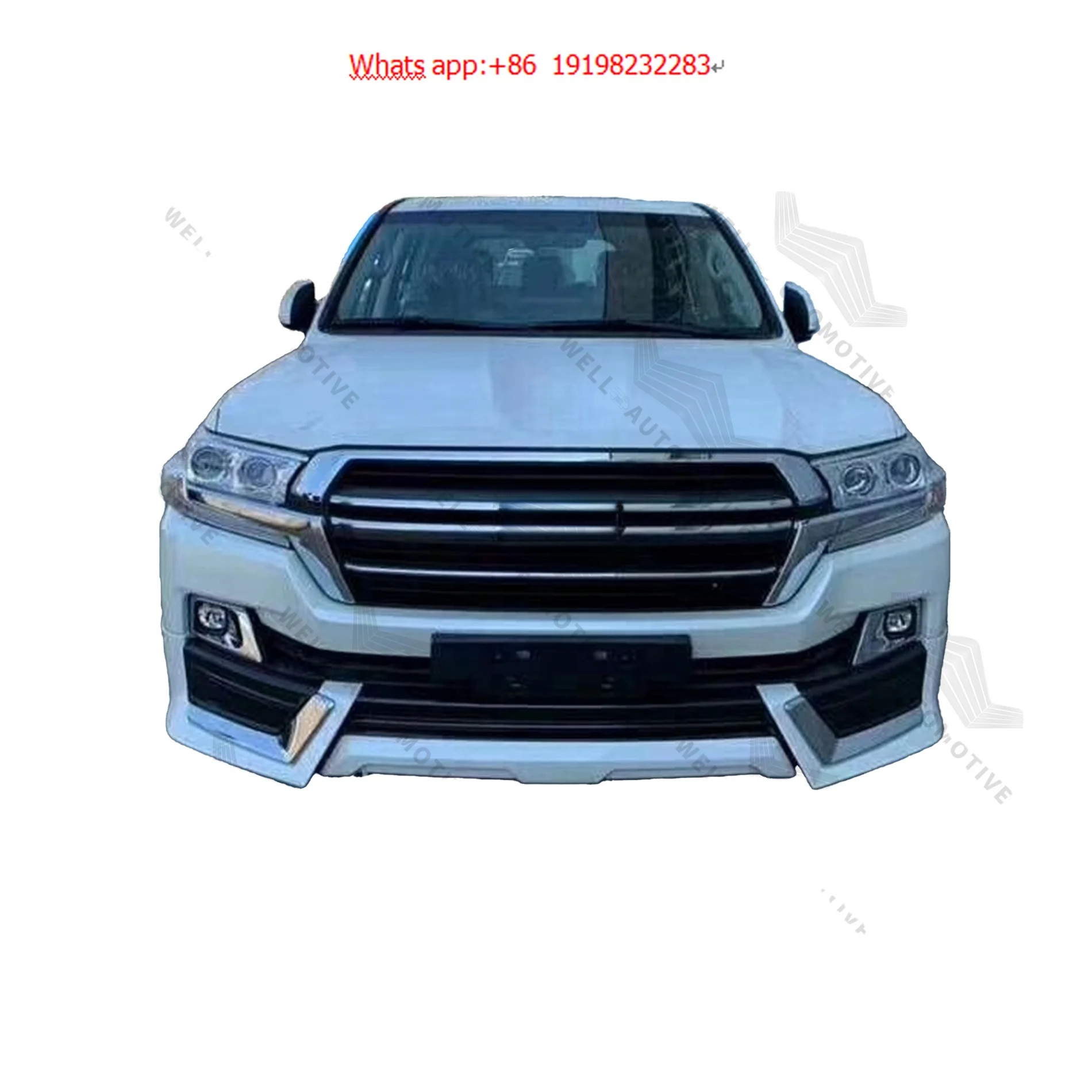 

2019 Hot Popular Car Bodykit Bumper Lips Silver Side Skirts Abs Rear Diffusers for Land Cruiser 200