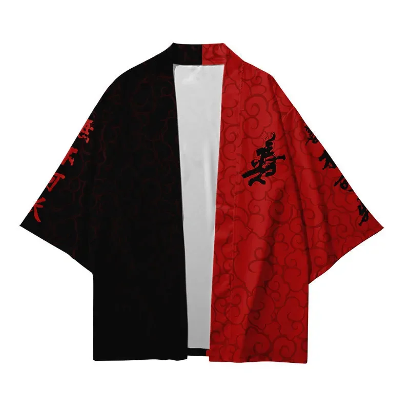 Harajuku Haori Summer Kimono Streetwear Chinese Style Fashion Samurai Cosplay Costume Japanese Men's Kimono Yukata 2024 Women