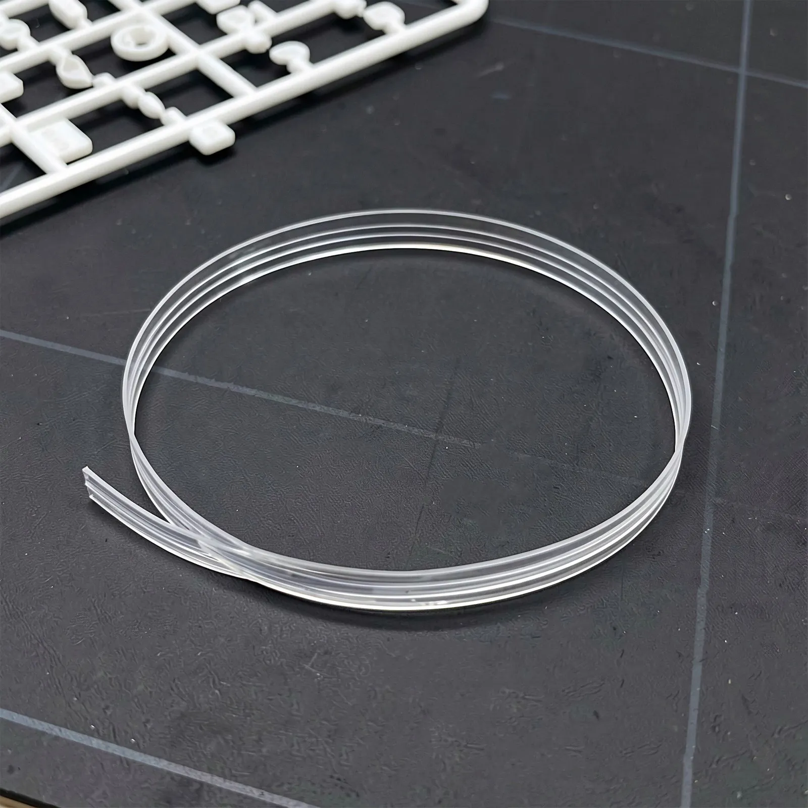 49x1.4 Clear Acrylic Flexible Soft Transparent Acrylic Hinges for Cabinets Furniture Doors Crafts Displays