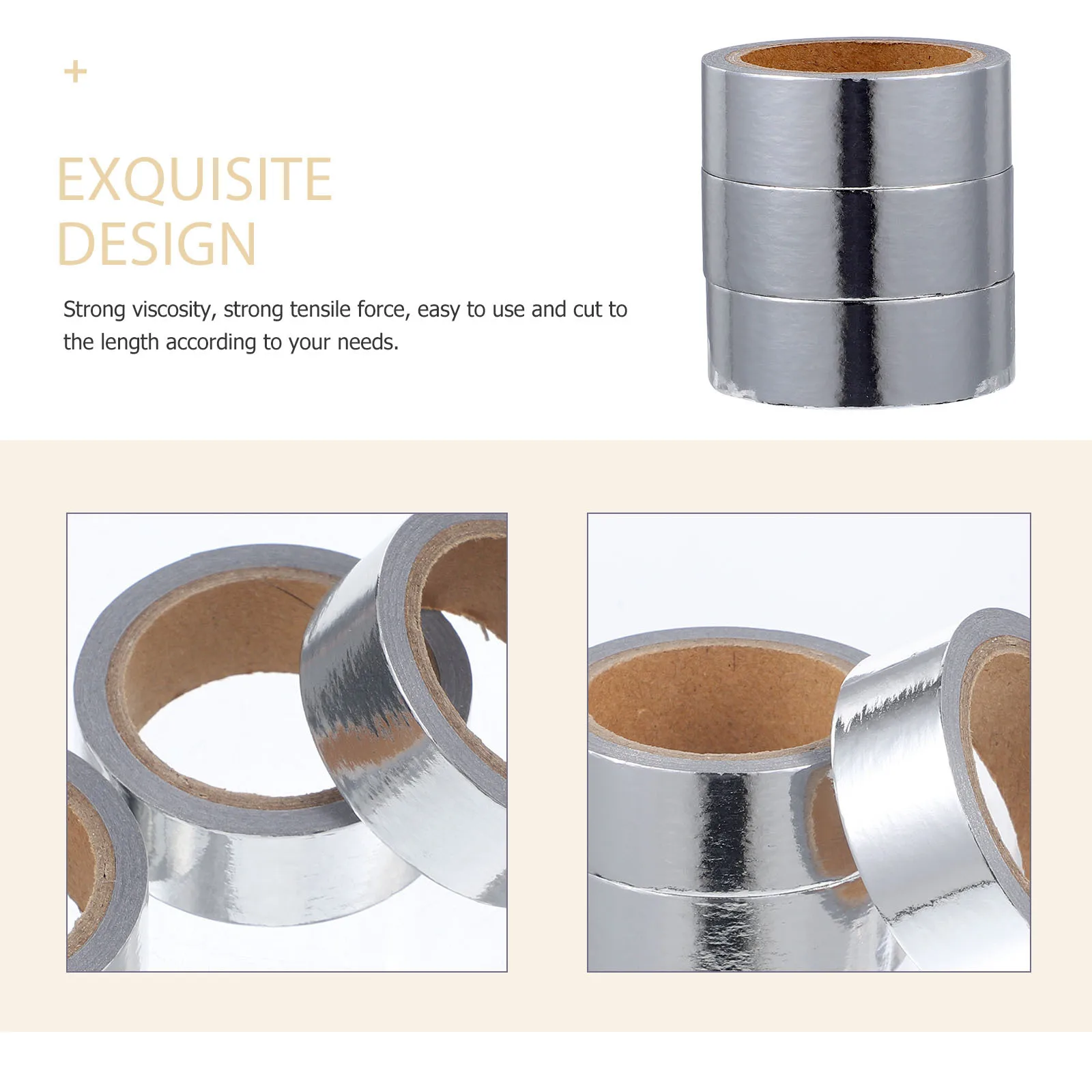 اشي الشريط Kawaii الجمالية الزخرفية أشرطة معدنية لمجلات سكرابوكينغ DIY بها بنفسك مشاريع ألوان واضحة التصاق جيد لا