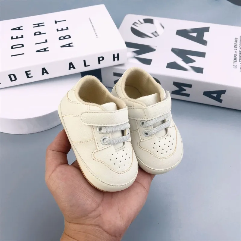 

Baby Walking Shoes Soft Rubber Sole Colorblock Design Non Slip Toddler Sneakers for Boys Girls Versatile All Match Baby Shoes