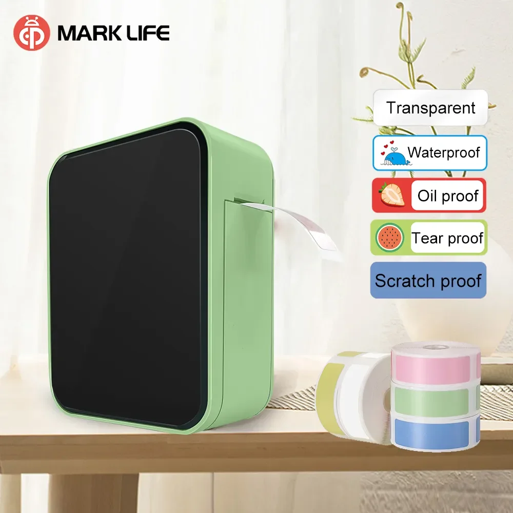 

Marklife P15 Barcode Portable Mini Wireless Smart Thermal Transfer Label Printer Thermal Supports Windows/Android/iOS Stock
