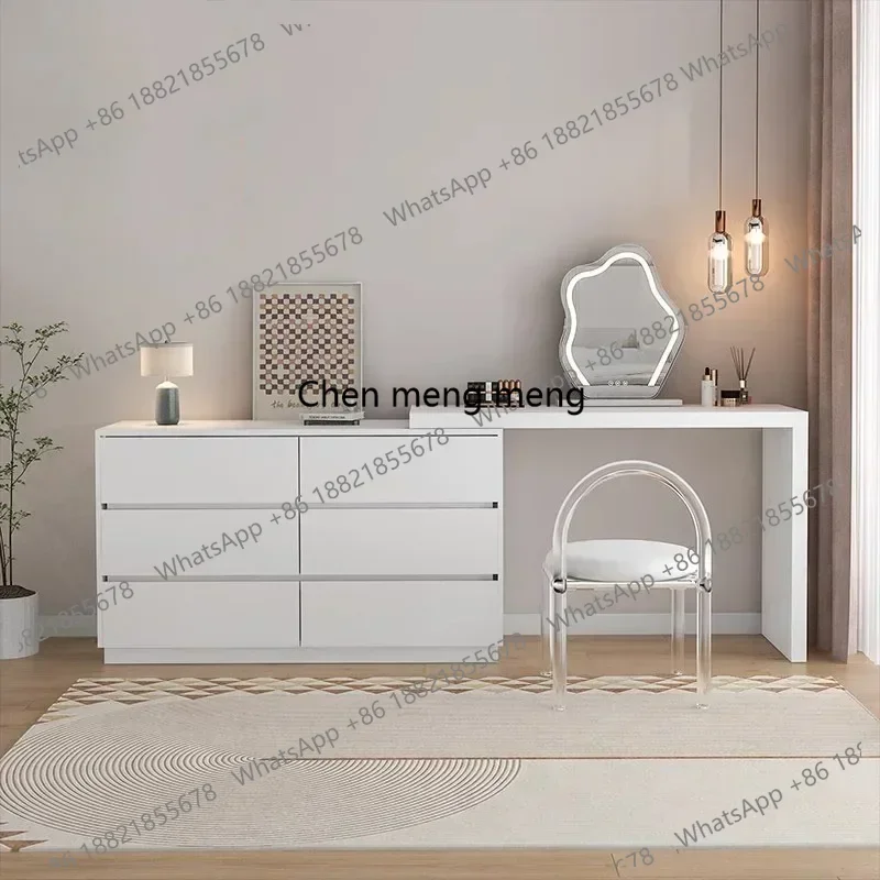 

Makeup Nightstand Dressing Table Vanity Organizer White Wooden Dressing Table Room Girls Penteadeira Para Quarto Home Furniture