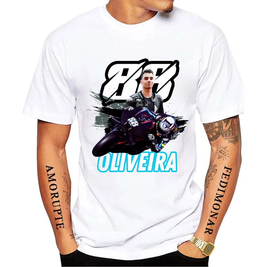 Miguel Oliveira 88 2023 GP CHAMPION Rider T-Shirt New Men Short Sleeve Moto Sport Boy Casual Tees Motorcycle Riding White Tops