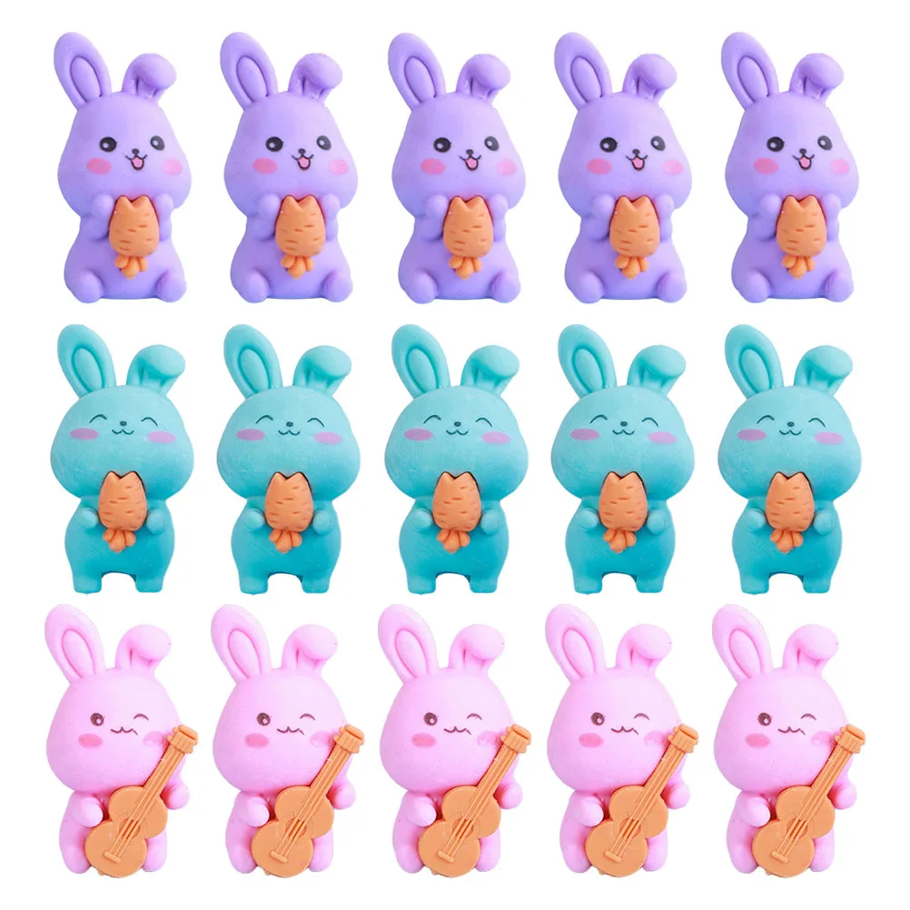36 шт. ластики с животными, мультяшный кролик, объемный кролик для детей, моделирование, милый кавайный ребенок