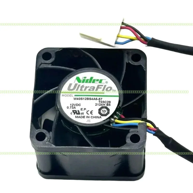 FZ Nidec для W40S12BS4A5-57 DC 12 В 0,73 А 40x40x28 мм 4-проводной охлаждающий вентилятор для сервера FZ Nidec для W40S12BS4A5-57 DC 12 В 0,73 А 40x40x28 мм 4-проводной охлаждающий вентилятор для сервера