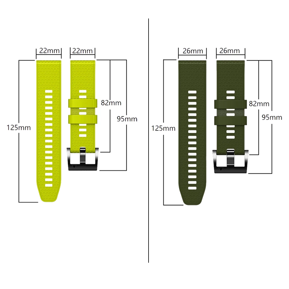 Correa de silicona Quickfit para reloj Garmin Instinct 2, 2X, Fenix 7, 7X Pro, 47mm, 51mm, 6, 6X Pro, 5X, 5 Plus, 3HR, Enduro2, 22, 26mm