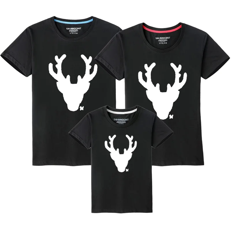 Christmas Family Matching T-shirts Father Mother Daughter ans Son Tees Kids Tees Couple