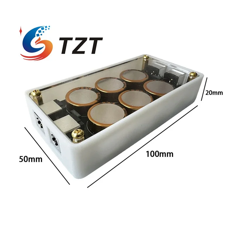 TZT 5V-15V 8A 1000000uf Super-capacitor Power Filter for DAC Sound Card Linear Power Supply Filtering