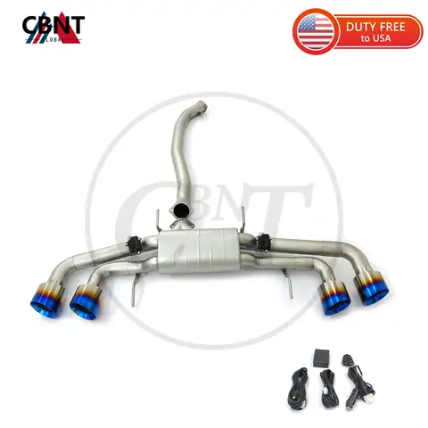 CBNT for Nissan GTR R35 3.8T V6 Valvetronic Catback Exhaust High Perfroamnce Stainless Steel Exhaust Systems with Valve Muffler