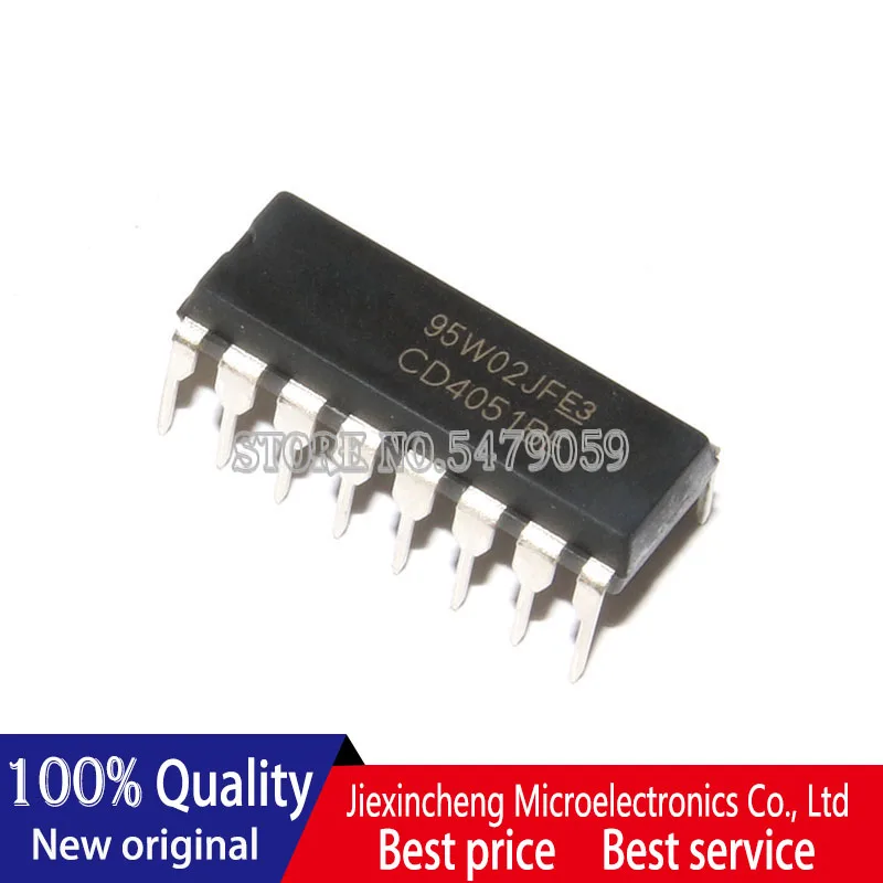 25 stuks cd4051be cd4051 dip16 arduino cd4051 arduino multiplexer nieuwe originele