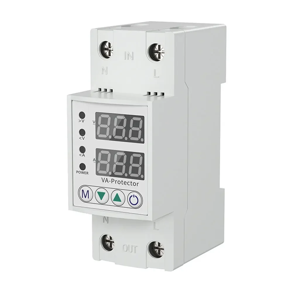 

Relay Over Current Protector Digital Display Over Voltage Under Voltage Reclosing Protector 220V Short Circuit Protector 40A/63A