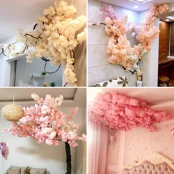 Artificial Cherry Blossom Silk Flower Cherry Blossom Branch Wedding Arch Decoration Hotel Activity Living Room Home Decoration