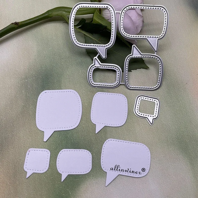 latest Dialog frame series Metal Cutting Dies for DIY Scrapbooking Album Paper Cards Decorative Crafts Embossing Die Cuts