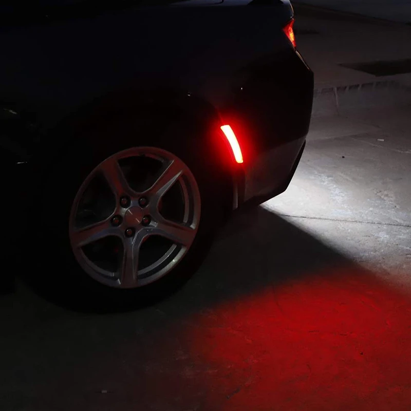 4Pcs LED Front+Rear Bumper Corner Side Marker Light Lamps for 2016-Up Gen 6 Chevy Camaro