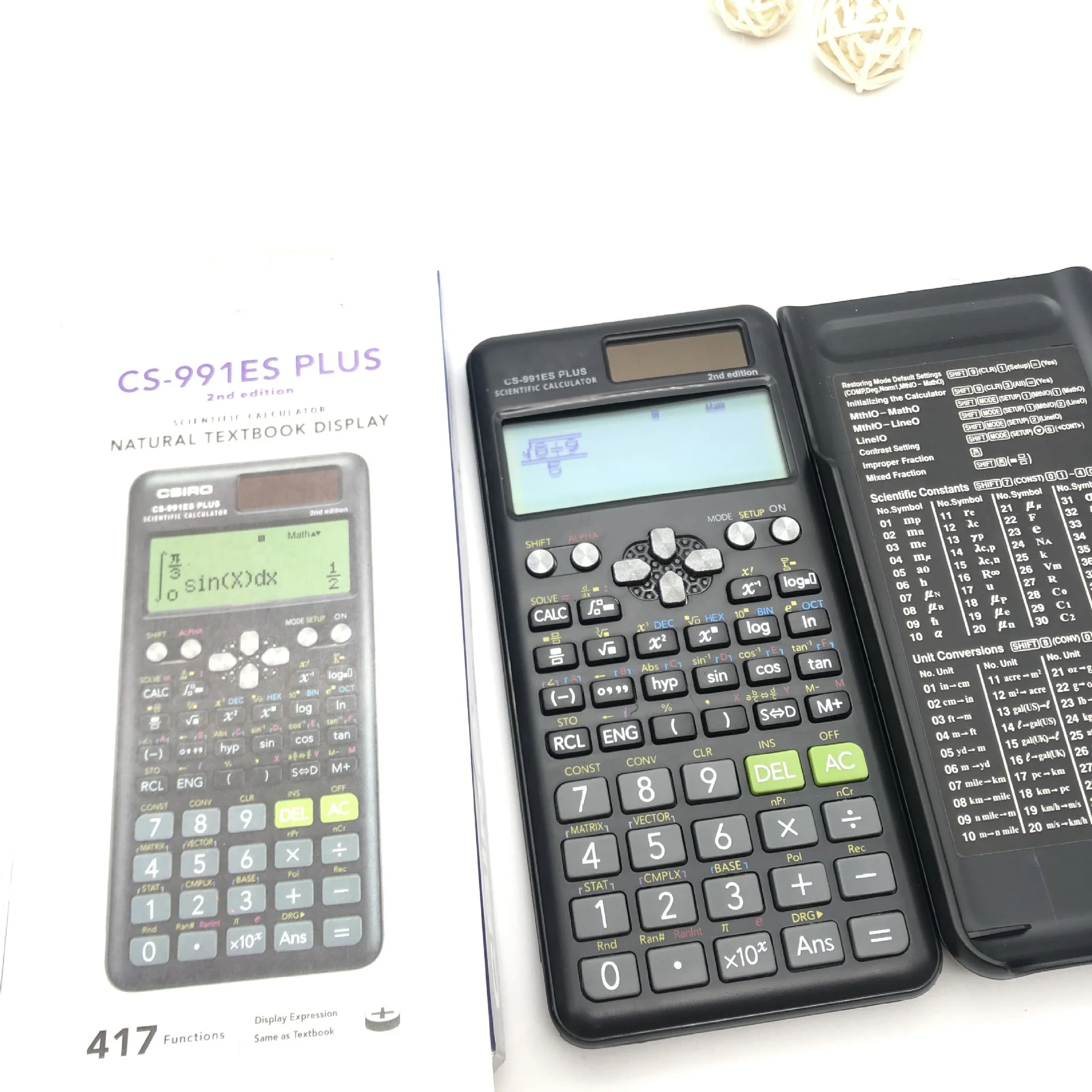 Calculadora multifuncional 991es Plus, calculadora de bolsillo, función de prueba vectorial, examen de investigación de algoritmo electrónico para