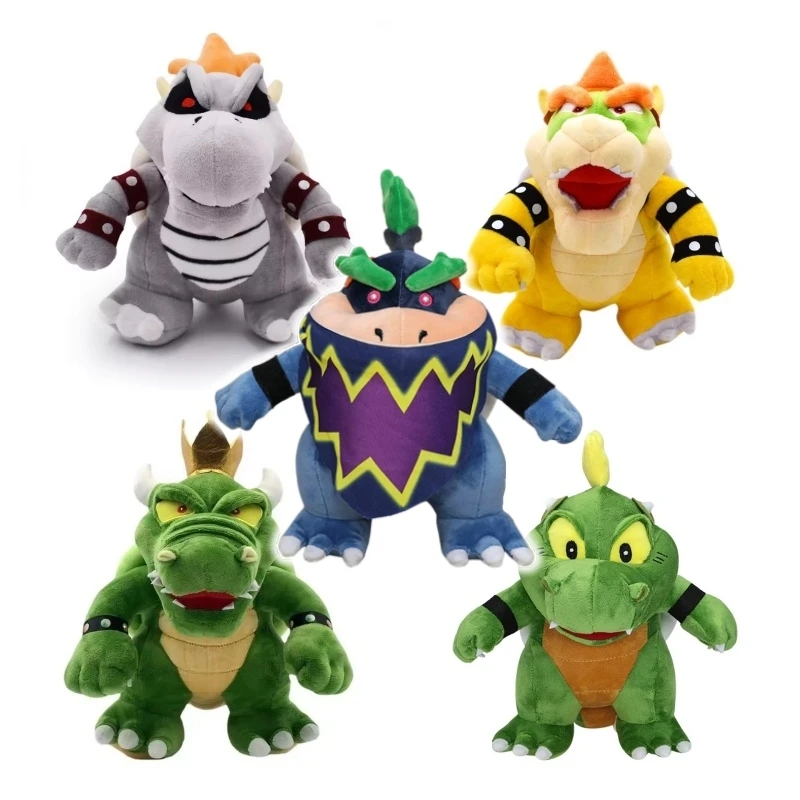 2026 Nuevo Peluche de Anime Wonder Bowser Turtle Jr, Juguete de Peluche Periférico, Peluche del Rey Bowser, Regalos de Cumpleaños para Niños