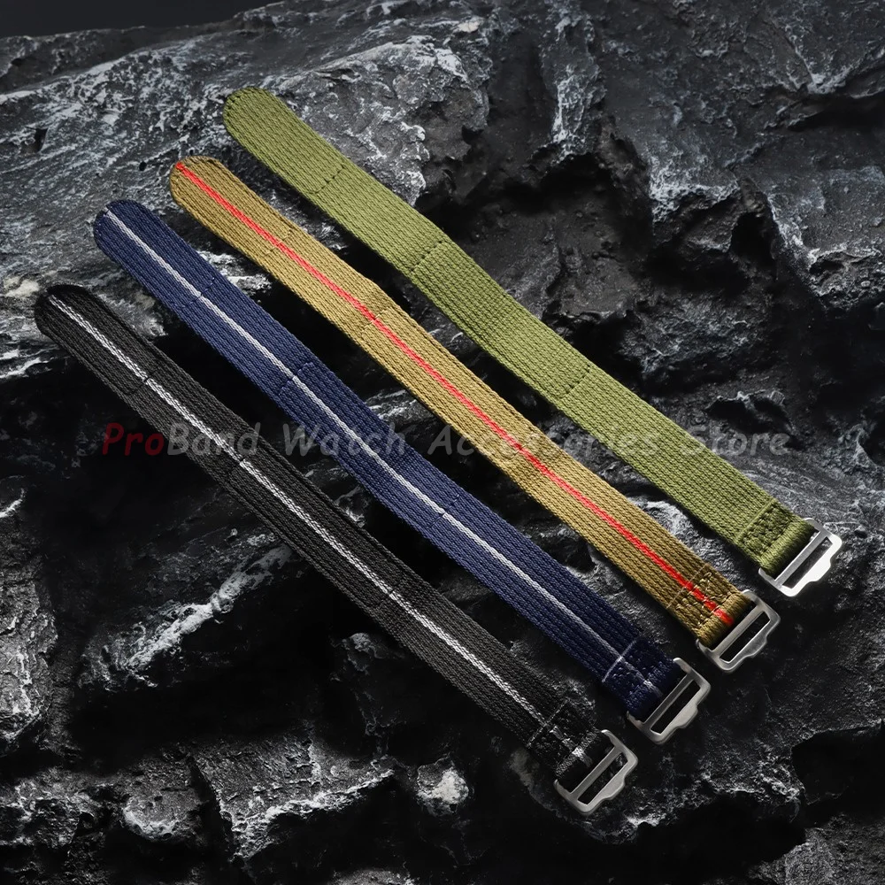 Nylon Fabric Watch Strap 20mm 22mm for Tudor for Collar Hidden FXD Watch Band for Seiko for Omega Men's Sailcloth Sport Bracelet