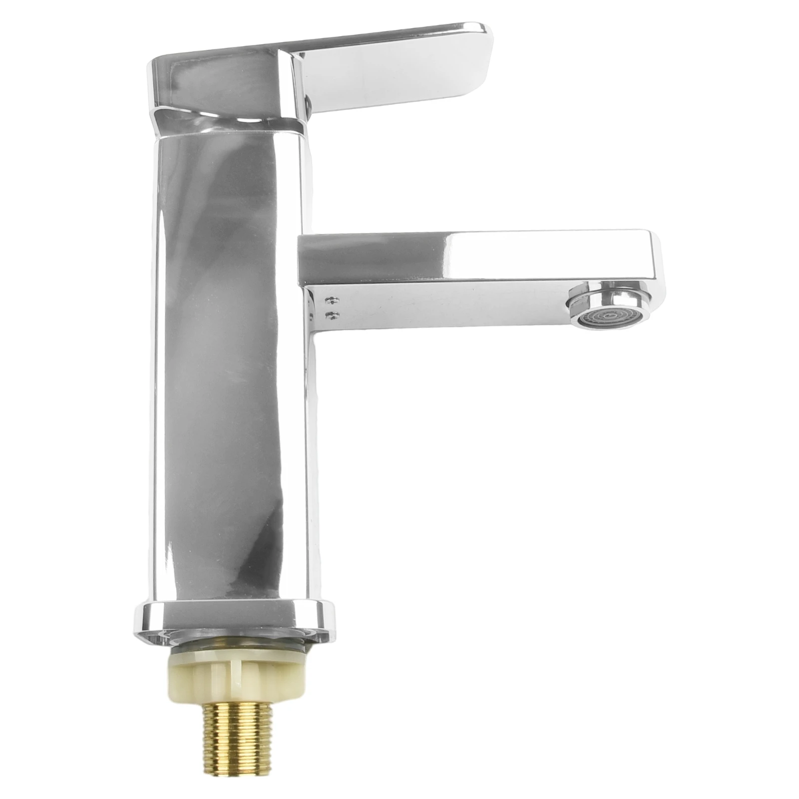 Grifo plateado para lavabo de baño, grifería de agua de mano, antisalpicaduras, anticaliente y caliente