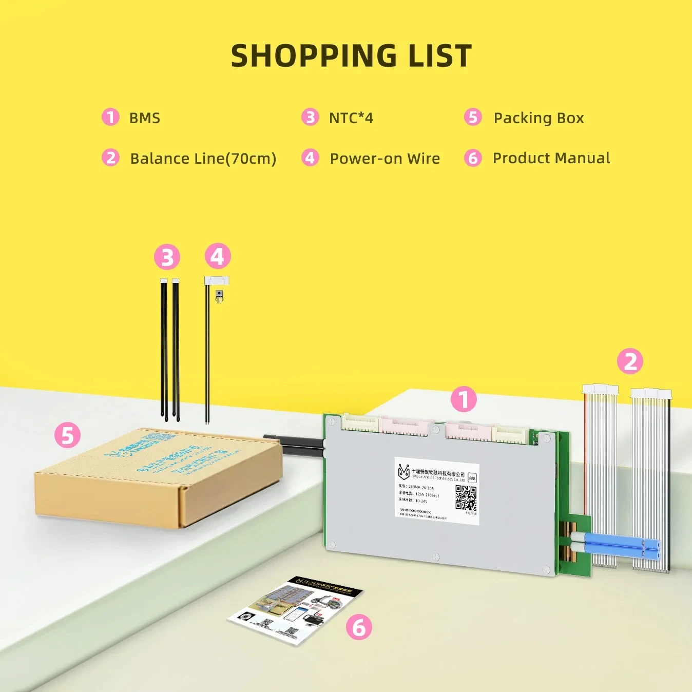 Ant BMS Smart 10S إلى 24S 550A 300A 275A 200A 80A 60V 72V 20S لوح حماية بطارية ليثيوم بلوتوث ليثيوم أيون Lifepo4 LTO #5