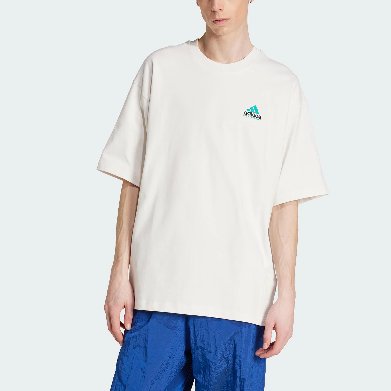 Adidas genuine clover men's skin friendly fashionable printed loose T-shirt JN4844
