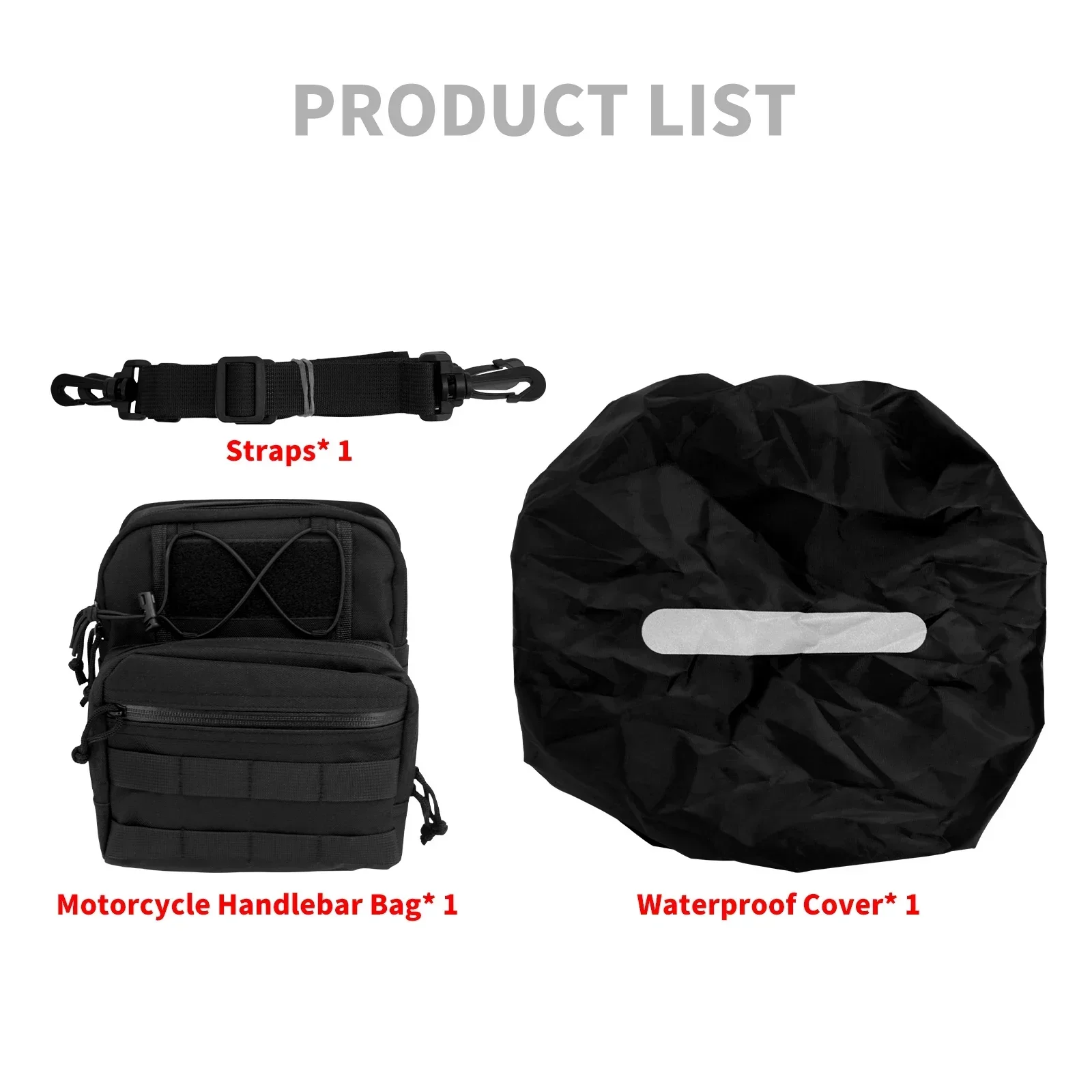 Motorcycle Sissy Bar Bag T-Bar Handle Tool Travel Pouch Bag Universal Handlebar Bag For Harley Sportster XL Softail Dyna Touring