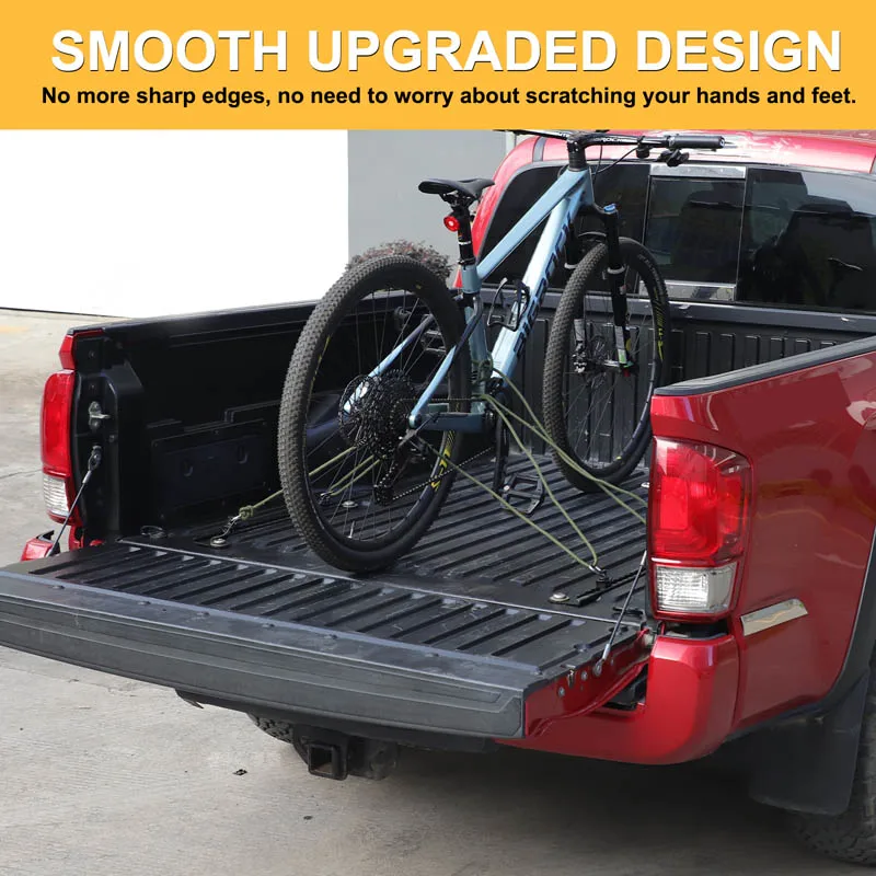 For Toyota Tacoma 2016-2022 2Pcs Truck Bed Side Utility Track Rails Cargo Management System Carbon Steel 65409-04010