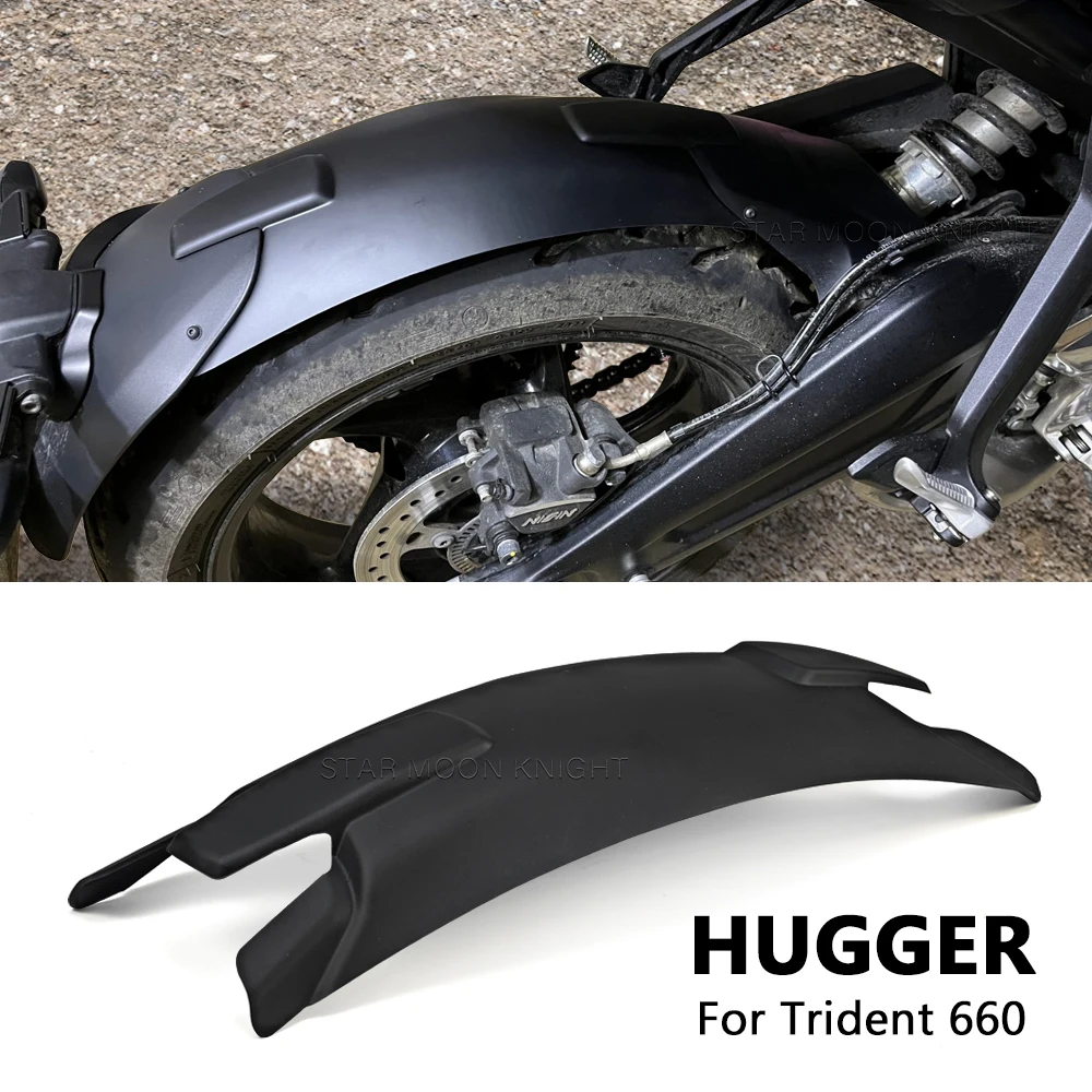 

Motorcycle Accessories Huggers For Trident 660 2021 2022 2023 2024 Rear Wheel Fender Splash Guard Extended Mudguard Cove