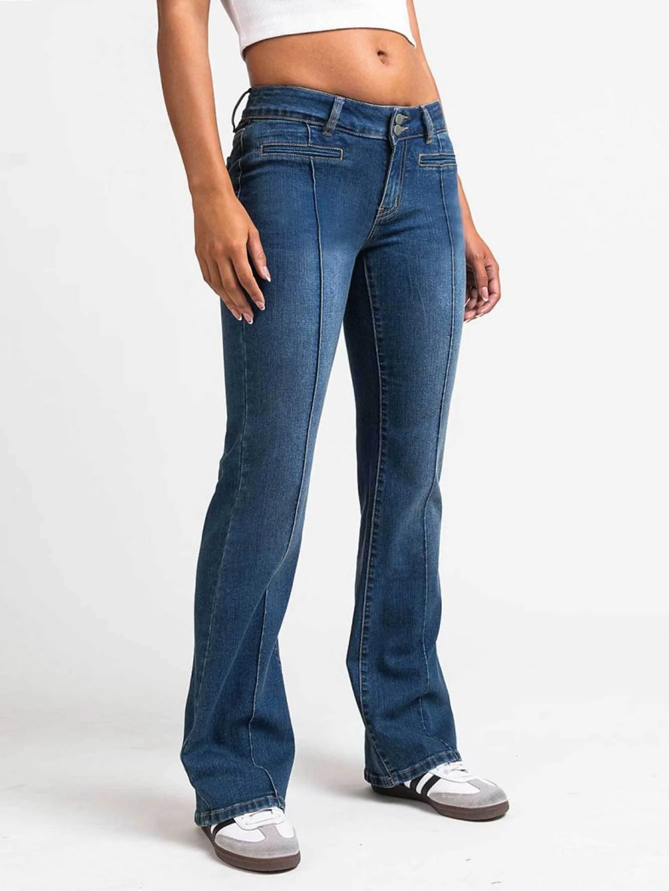 

Женские эластичные джинсовые повседневные брюки с вышивкой, джинсы, новая внешняя торговля, удобная посадка для повседневной носки