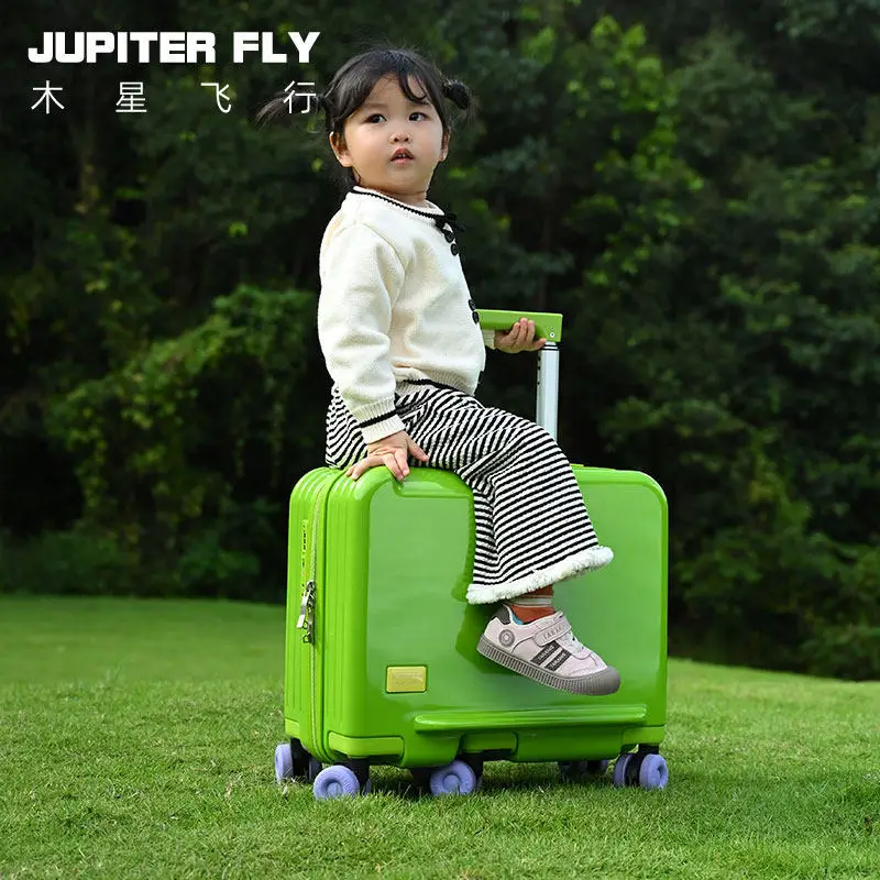 Children's Luggage Cartoon Silent 360° Spinner Wheels Cabin Travel Suitcase