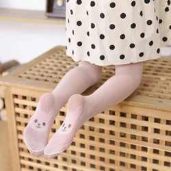 summer Cartoon Rabbit silk infant kids pantyhose ultra thin style baby girls mosquito Kawaii tights child high-quality stockings