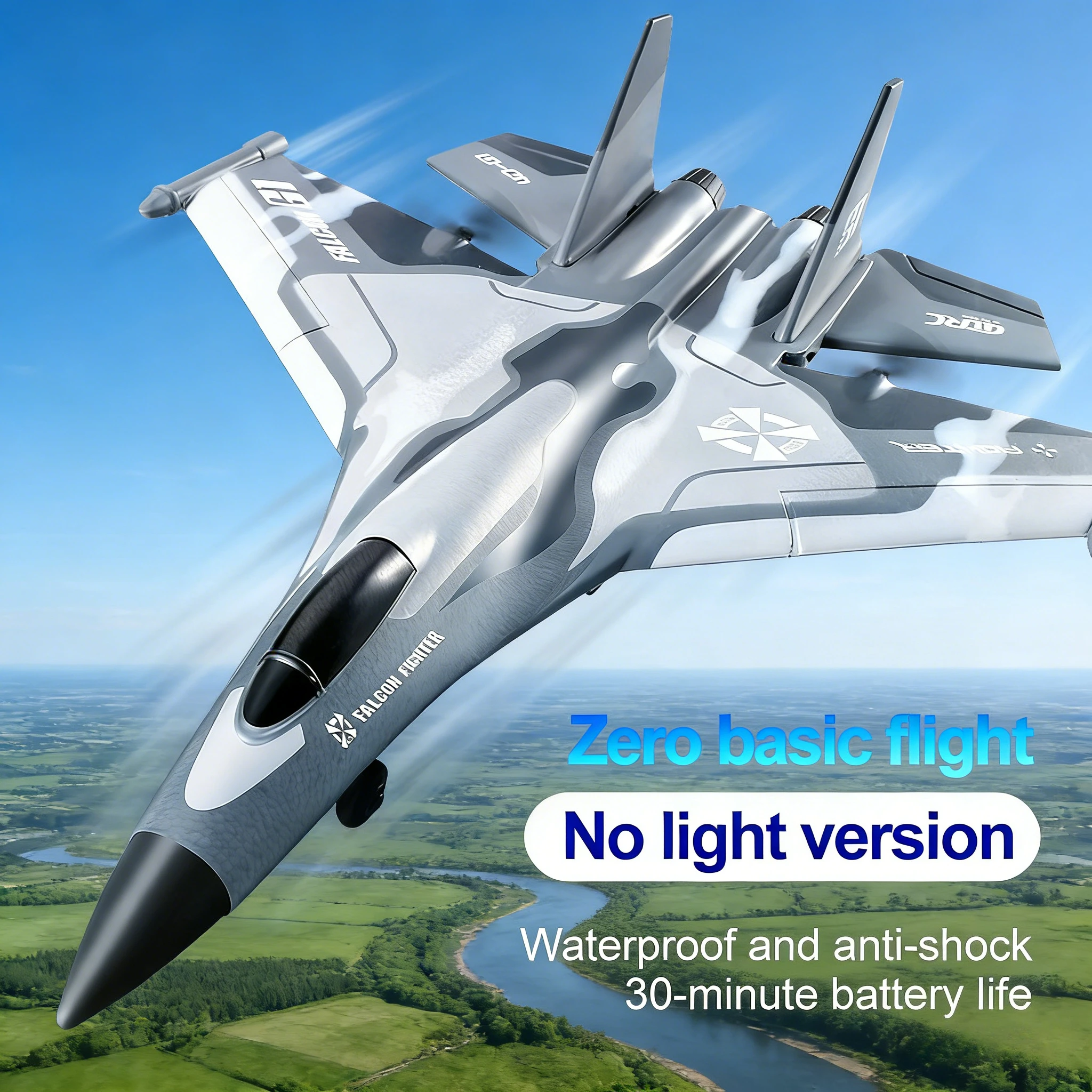 

Beginner & Professional G1 RC Drone Glider | 3-Channel Hand-Throwing Foam Electric Plane