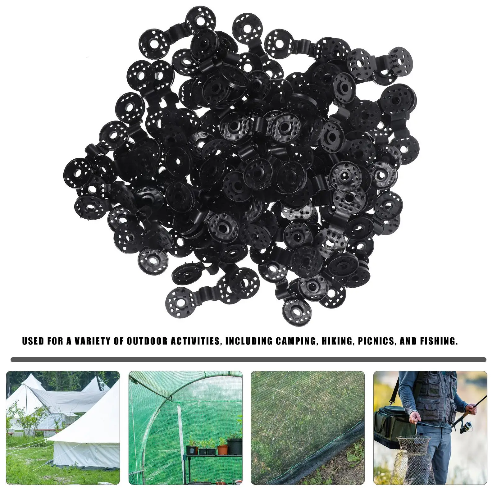 Awning Plastic Clips Outdoor Shade Cloth Net Clip Camping Garden Tools Garden Buildings Fence Net Fix Clamp Awning Hook