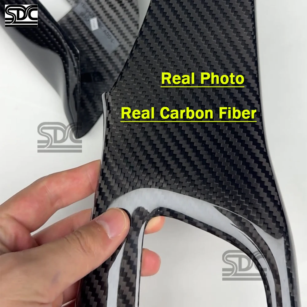 For BMW M3 G80 Sedan G81 M3 Touring 2021+ Real Dry Carbon Fibre Seat Side Control Trim Covers 4 Pcs/set Add on