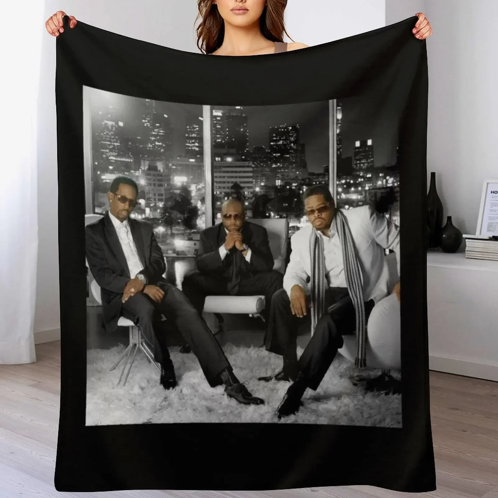 

Boyz II Men band Throw Blanket Soft Comfort Blanket for Reading Watching TV