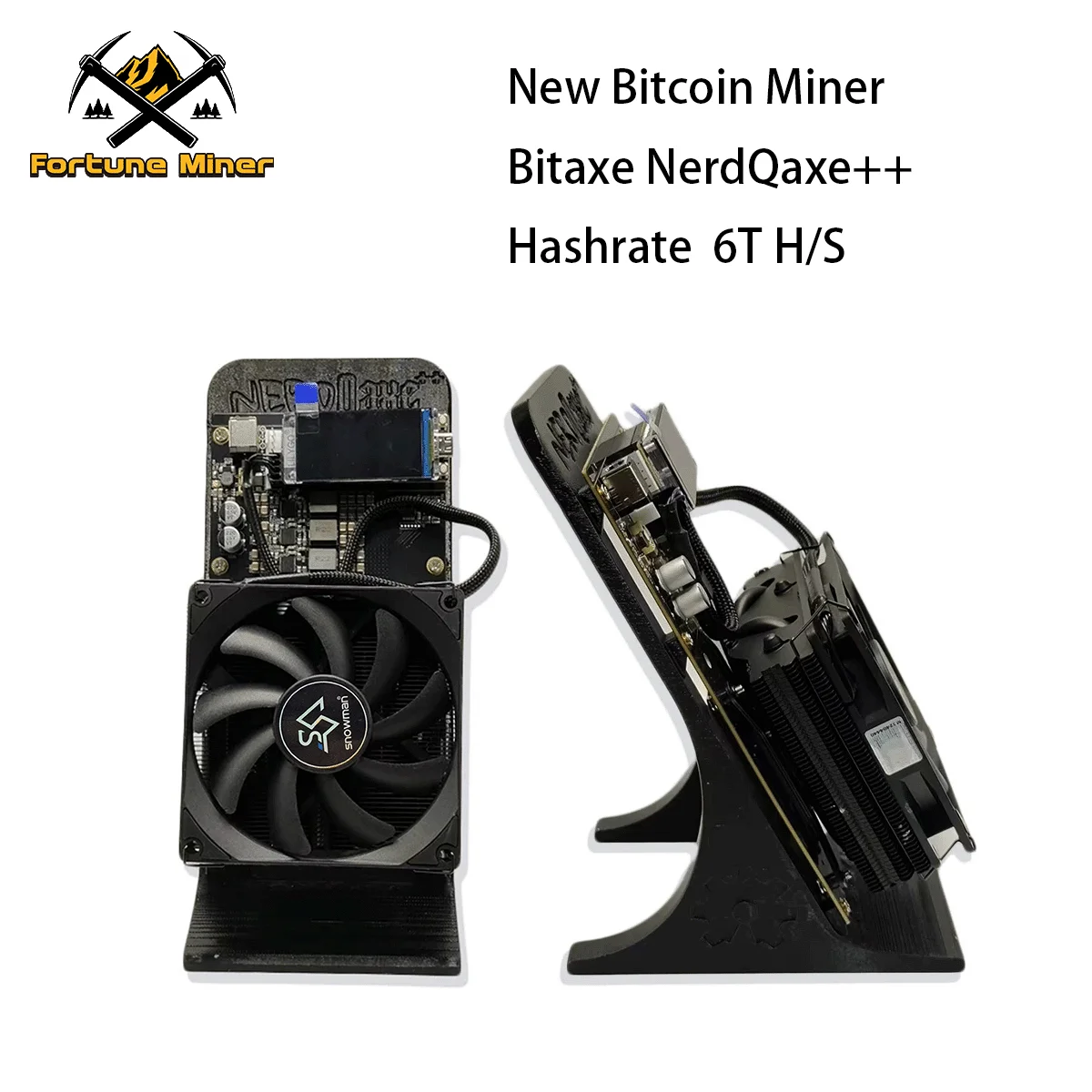 

NEW Bitaxe NerdQaxe++ 6TH/S 70W Solo Bitcoin Miner BM1370 Asic Chip BTC Crypto Lottery Mining&Power Supply≈5*Bitaxe Gamma 601